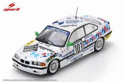 【2026年9月発売予定】 Spark 43NUR1994 1/43 BMW M3 E36 No.101 Heico Dienstleistungen Winner Nürburgring 24H 1994 K. Wlazik - F. Katthöfer - F. Rosterg