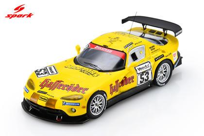 【2026年9月発売予定】 Spark 43NUR1999 1/43 Chrysler Viper GTS-R No.53 Zakspeed Racing Winner Nürburgring 24H 1999 P. Zakowski - H-J. Tiemann - K. Ludwig - M. Duez