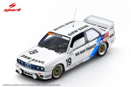 【2026年9月発売予定】 Spark 43NUR1990 1/43 BMW M3 E30 No.19 Linder M Team Winner Nürburgring 24H 1990 A. Heger - F. Schmickler - J. Winkelhock