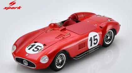【2027年1月発売予定】 Spark S8775 1/43 Maserati 300S No.15 Le Mans 24H 1955 (Chassis #3054 / Shortnose) R. Mieres - C. Perdisa