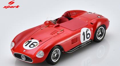 【2027年1月発売予定】 Spark S8776 1/43 Maserati 300S No.16 Le Mans 24H 1955 (Chassis #3055 / Shortnose) L. Musso - "Gino"