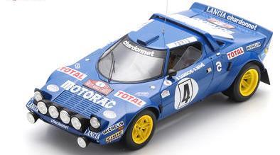 【2026年12月発売予定】 Spark 18S947 1/18 Lancia Stratos No.4 Winner Monte Carlo Rally 1979 B. Darniche - A. Mahé