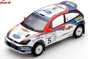 【2026年12月発売予定】 Spark 18S1044 1/18 Ford Focus WRC 02 No.5 Winner Safari Rally 2002 C. McRae - N. Grist