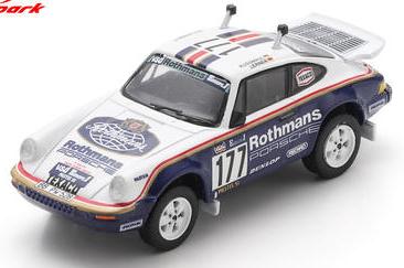 【2027年1月発売予定】 Spark 64S242 1/64 Porsche 953 No.177 Paris-Dakar Rally 1984 R. Kussmaul - E. Lerner
