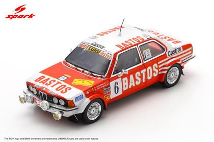 【2026年12月発売予定】 Spark S8512 1/43 BMW 323i Gr 2 No.6 5th Condroz Rally 1982 P. Snijers - G. van Oosten