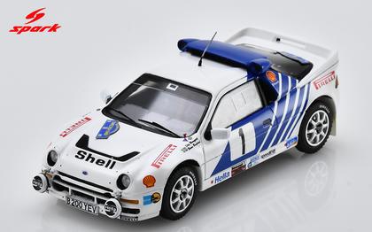 【2027年2月発売予定】 Spark S7753 1/43 Ford RS200 No.1 Swedish Rally 1986 S. Blomqvist - B. Berglund