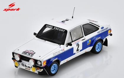 【2027年2月発売予定】 Spark S9458 1/43 Ford Escort RS1800 No.2 Tour de Corse 1977 J-P. Nicolas - V. Laverne