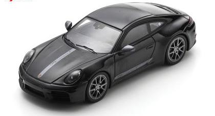【2027年4月発売予定】 Spark S8786 1/43 Porsche 911 Carrera T (992.2) 2025 - Jet Black Metallic