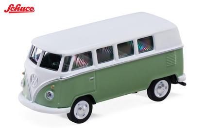 【2027年4月以降発売予定】 Schuco 64U00122 1/64 1966 VW T1 Bus, green/white