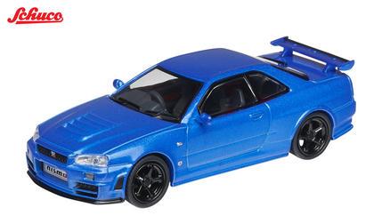 【2027年4月以降発売予定】 Schuco 64U00103 1/64 2005 Nismo R34 GT-R Z-Tune, blue