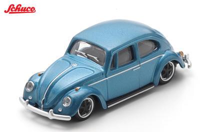 【2027年4月以降発売予定】 Schuco 64U00098 1/64 1965 VW Beetle Lowrider, metallic-blue