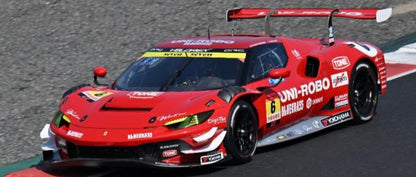 Looksmart LSSGT25006 1/43 UNI-ROBO BLUEGRASS FERRARI VELOREX GT300 SUPER GT 2025 Y. Katayama - R. Merhi Muntan