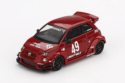 MINI GT MGT00963-L 1/64 アバルト 595 LB-WORKS x Abas Works レッド(左ハンドル)