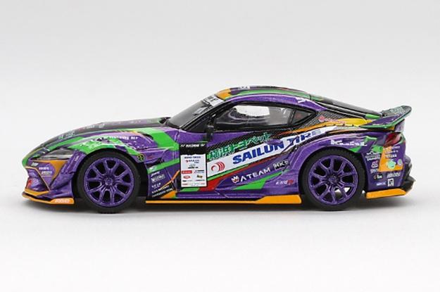 【2025年7月以降発売予定】 MINI GT MGT00951-BL 1/64 Toyota GR スープラ KUHL 2021 D1GP  EVANGELION RACING