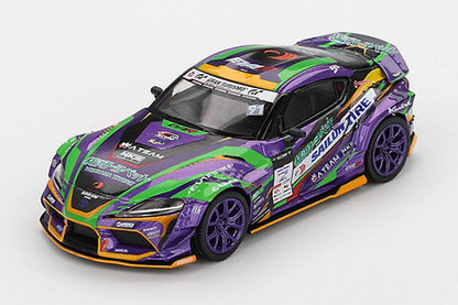 【2025年7月以降発売予定】 MINI GT MGT00951-BL 1/64 Toyota GR スープラ KUHL 2021 D1GP  EVANGELION RACING