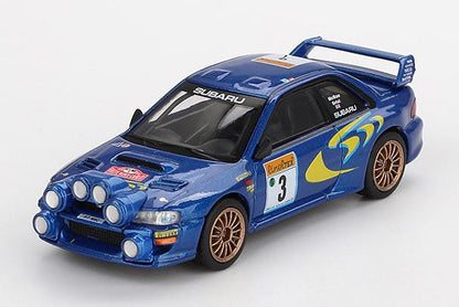 MINI GT MGT00975-L 1/64 スバル インプレッサ WRC98 モンテカルロラリー 1998 3位入賞車 #3(左ハンドル)