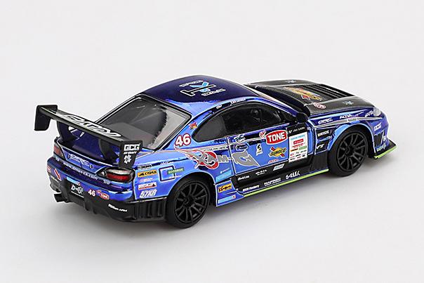MINI GT MGT00857-BL 1/64 Nissan シルビア (S15) D1 GP 2023 #46 D-MAX RACING(右ハンドル) 日本限定