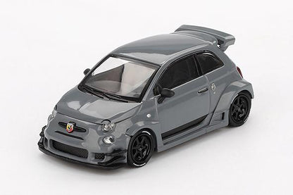 MINI GT MGT00995 1/64 アバルト 595 LB-WORKS x Abas Works グレー(左ハンドル)