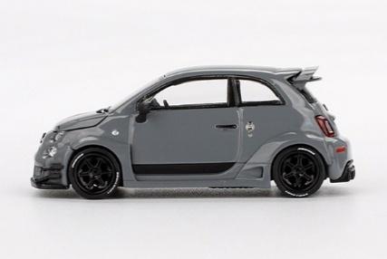 MINI GT MGT00995 1/64 アバルト 595 LB-WORKS x Abas Works グレー(左ハンドル)