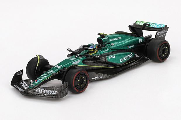 【2025年8月以降発売予定】 MINI GT MGT00999-L 1/64 アストンマーチン AMR24 F1 2024 #14 バーレーングランプリ Fernando Alonso