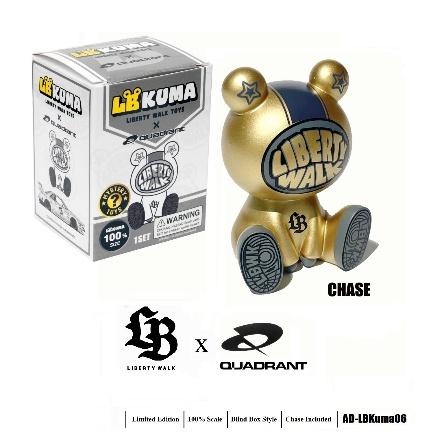 【2025年6月以降発売予定】 American Diorama AD-LBKuma06 リバティーウォーク x Quadrant コラボレーション 100% Kuma Toys ※ブラインドボックス