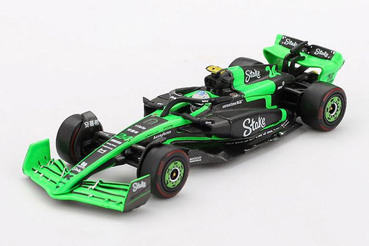 【2025年9月以降発売予定】 MINI GT MGT01048-L 1/64 キック・ザウバー C44 F1 2024 #24 中国グランプリ Guanyu Zhou