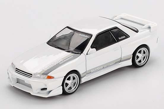 MINI GT MGT01066-R 1/64 Nissan スカイライン GT-R R32 Veilside コンバット C-I ホワイト(右ハンドル)
