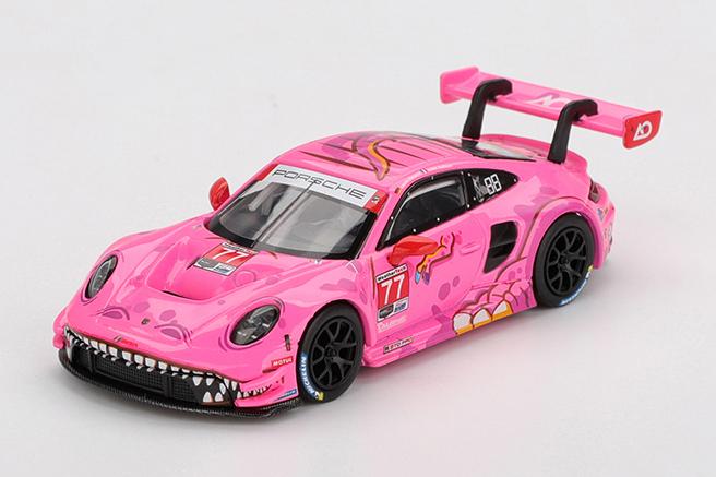 【2025年10月以降発売予定】 MINI GT MGT01052-L 1/64 ポルシェ 911 GT3 R IMSA ロードアメリカ 2024 #77 AO Racing