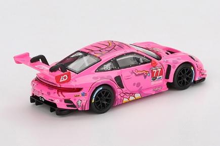 【2025年10月以降発売予定】 MINI GT MGT01052-L 1/64 ポルシェ 911 GT3 R IMSA ロードアメリカ 2024 #77 AO Racing