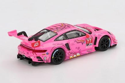 【2025年10月以降発売予定】 MINI GT MGT01052-L 1/64 ポルシェ 911 GT3 R IMSA ロードアメリカ 2024 #77 AO Racing