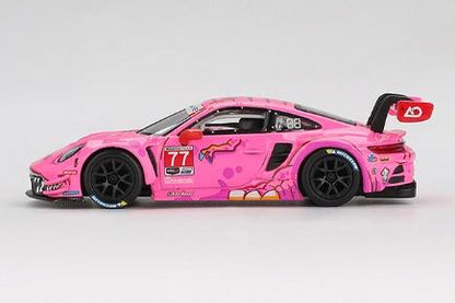 【2025年10月以降発売予定】 MINI GT MGT01052-L 1/64 ポルシェ 911 GT3 R IMSA ロードアメリカ 2024 #77 AO Racing