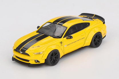 【2025年11月以降発売予定】 MINI GT MGT01077-L 1/64 LB★WORKS フォード マスタング トリプルイエロー(左ハンドル)