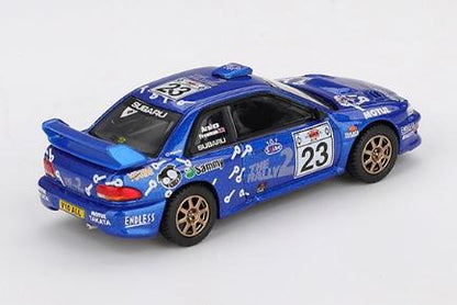 【2025年11月以降発売予定】 MINI GT MGT01078-L 1/64 スバル インプレッサ WRC99 アクロポリス・ラリー 2000 #23(左ハンドル)