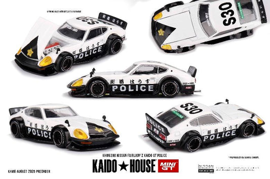 【2025年11月以降発売予定】 MINI GT KHMG208 1/64 Nissan フェアレディ Z Kaido GT ポリス(右ハンドル)