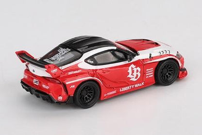 【2025年12月以降発売予定】 MINI GT MGT01103-L 1/64 LB★WORKS GR スープラ レッド/ホワイト(左ハンドル)