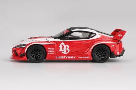 【2025年12月以降発売予定】 MINI GT MGT01103-L 1/64 LB★WORKS GR スープラ レッド/ホワイト(左ハンドル)