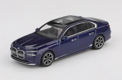【2025年12月以降発売予定】 MINI GT MGT01111-R 1/64 BMW i7 xDrive60 タンザナイトブルーメタリック(右ハンドル)