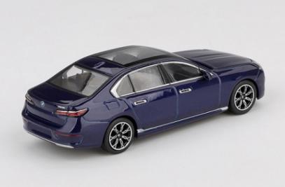 【2025年12月以降発売予定】 MINI GT MGT01111-L 1/64 BMW i7 xDrive60 タンザナイトブルーメタリック(左ハンドル)