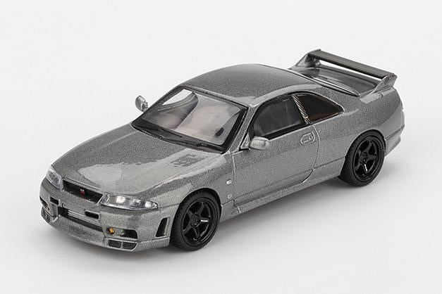 【2026年1月以降発売予定】 MINI GT MGT01128-R 1/64 Nissan スカイライン GT-R ダークメタルグレー (NISMO BCNR33 CRS バージョン)(右ハンドル)