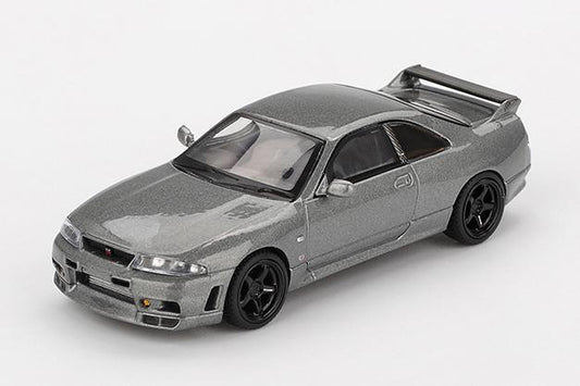 【2026年1月以降発売予定】 MINI GT MGT01128-R 1/64 Nissan スカイライン GT-R ダークメタルグレー (NISMO BCNR33 CRS バージョン)(右ハンドル)