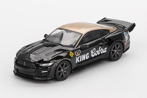 【2026年1月以降発売予定】 MINI GT MGT01130-L 1/64 シェルビー GT500 ドラゴンスネーク コンセプト ブラック/ゴールド(左ハンドル)