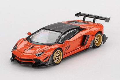 【2026年1月以降発売予定】 MINI GT MGT01133-R 1/64 LB★WORKS ランボルギーニ アヴェンタドール リミテッドエディション オレンジ MDX 2025(右ハンドル）