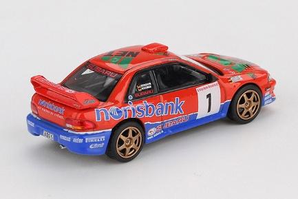 【2026年2月以降発売予定】 MINI GT MGT01140-L 1/64 スバル インプレッサ WRC97 DRM 1999 優勝車 #1(左ハンドル)