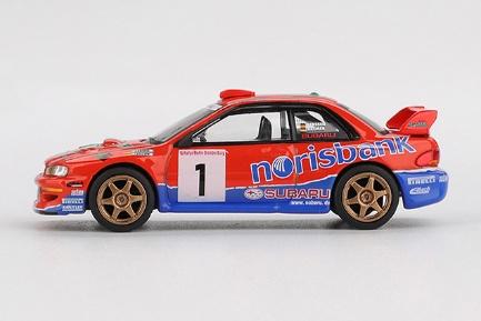 【2026年2月以降発売予定】 MINI GT MGT01140-L 1/64 スバル インプレッサ WRC97 DRM 1999 優勝車 #1(左ハンドル)