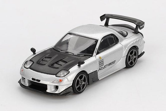 【2026年2月以降発売予定】 MINI GT MGT01106-L 1/64 マツダ RX-7 RE雨宮 シルバーメタリック(左ハンドル)