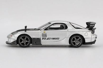 【2026年2月以降発売予定】 MINI GT MGT01106-L 1/64 マツダ RX-7 RE雨宮 シルバーメタリック(左ハンドル)