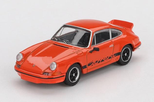【2026年2月以降発売予定】 MINI GT MGT01142-L 1/64 ポルシェ 911 カレラ RS 2.7 タンジェリン/ブラックリバリー(左ハンドル)