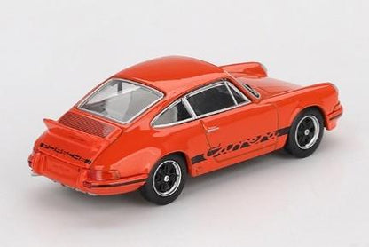 【2026年2月以降発売予定】 MINI GT MGT01142-R 1/64 ポルシェ 911 カレラ RS 2.7 タンジェリン/ブラックリバリー(右ハンドル)