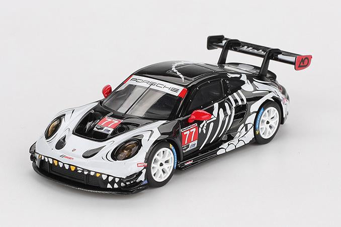 【2026年1月以降発売予定】 MINI GT MGT01143-L 1/64 ポルシェ 911 GT3 R IMSA プチ・ル・マン 2025  #77 AO Racing(左ハンドル)