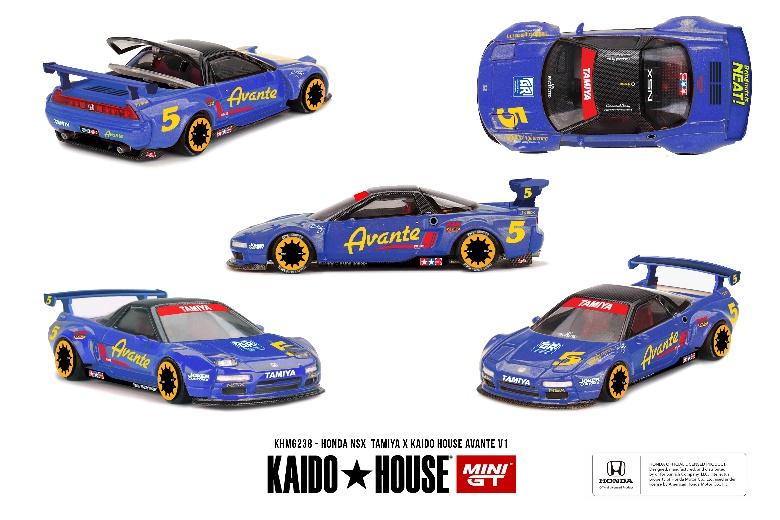 【2026年4月以降発売予定】 MINI GT KHMG238 1/64 Honda NSX TAMIYA x KAIDO HOUSE "アバンテ" V1(左ハンドル)